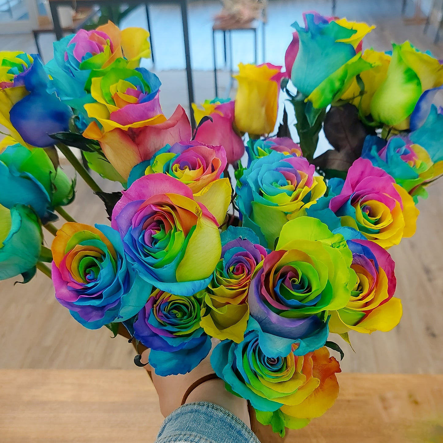 Rainbow Roses