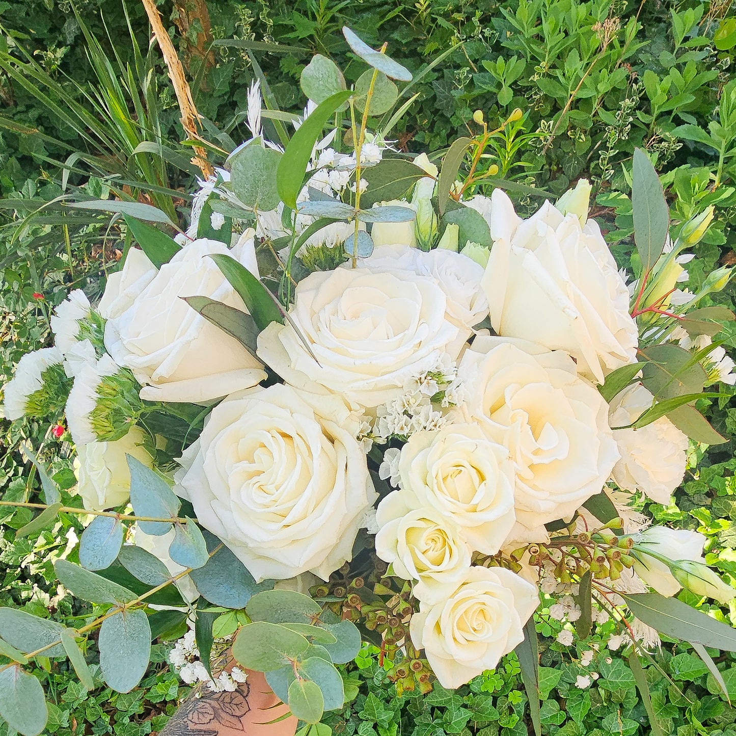White bridal bouquet