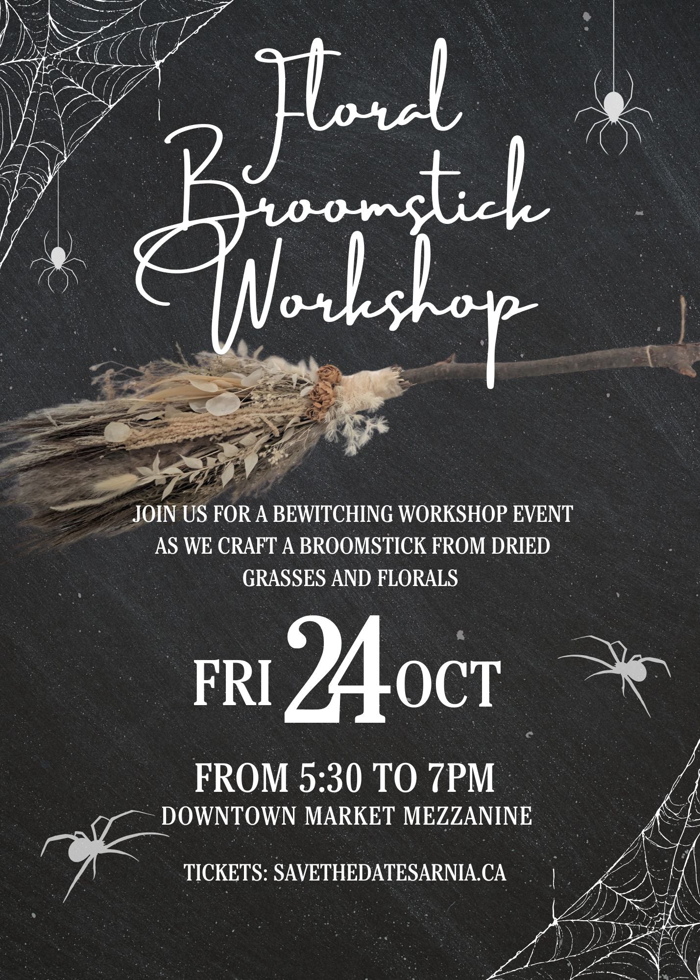 Poster for broomstick workshop