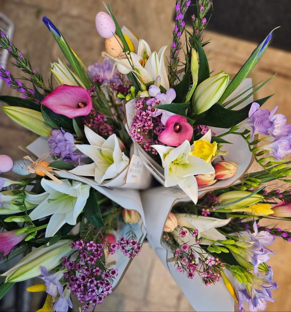 Spring bouquet Easter flowers