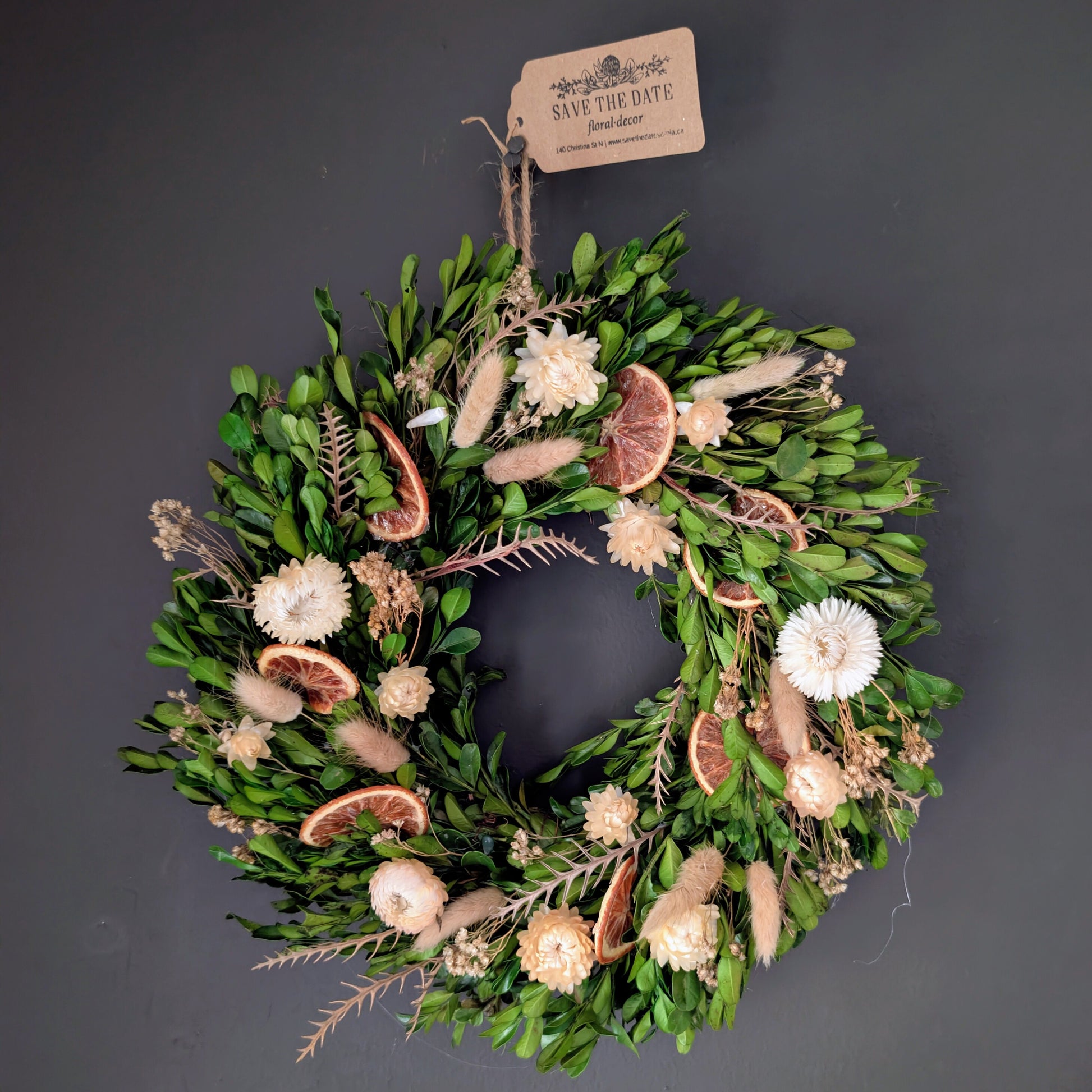 Small Preserved greenery wreath