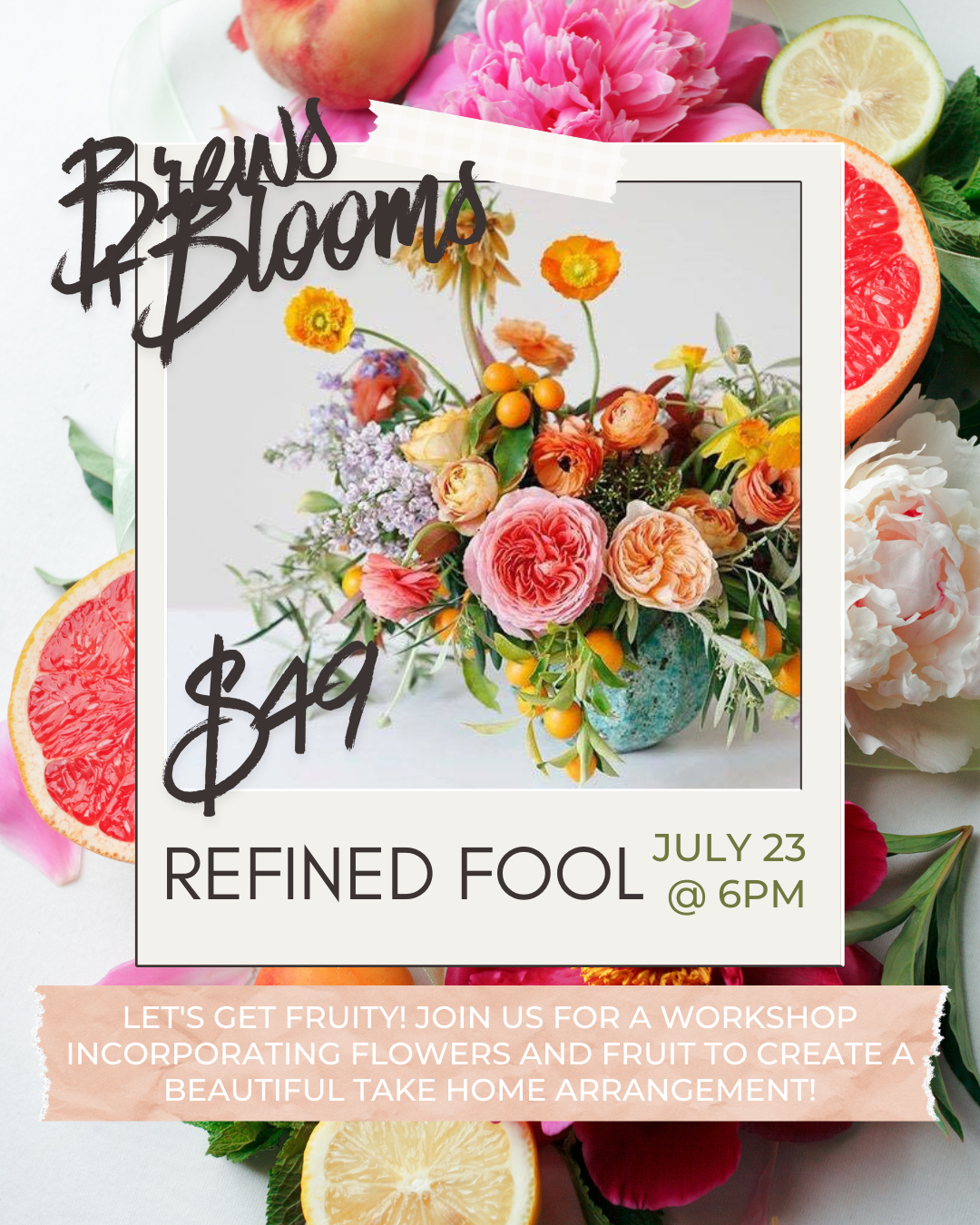 Poster for Brews and Blooms