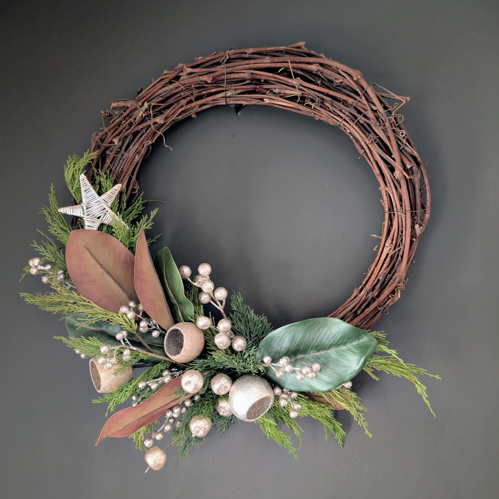 Artificial Christmas winter wreath