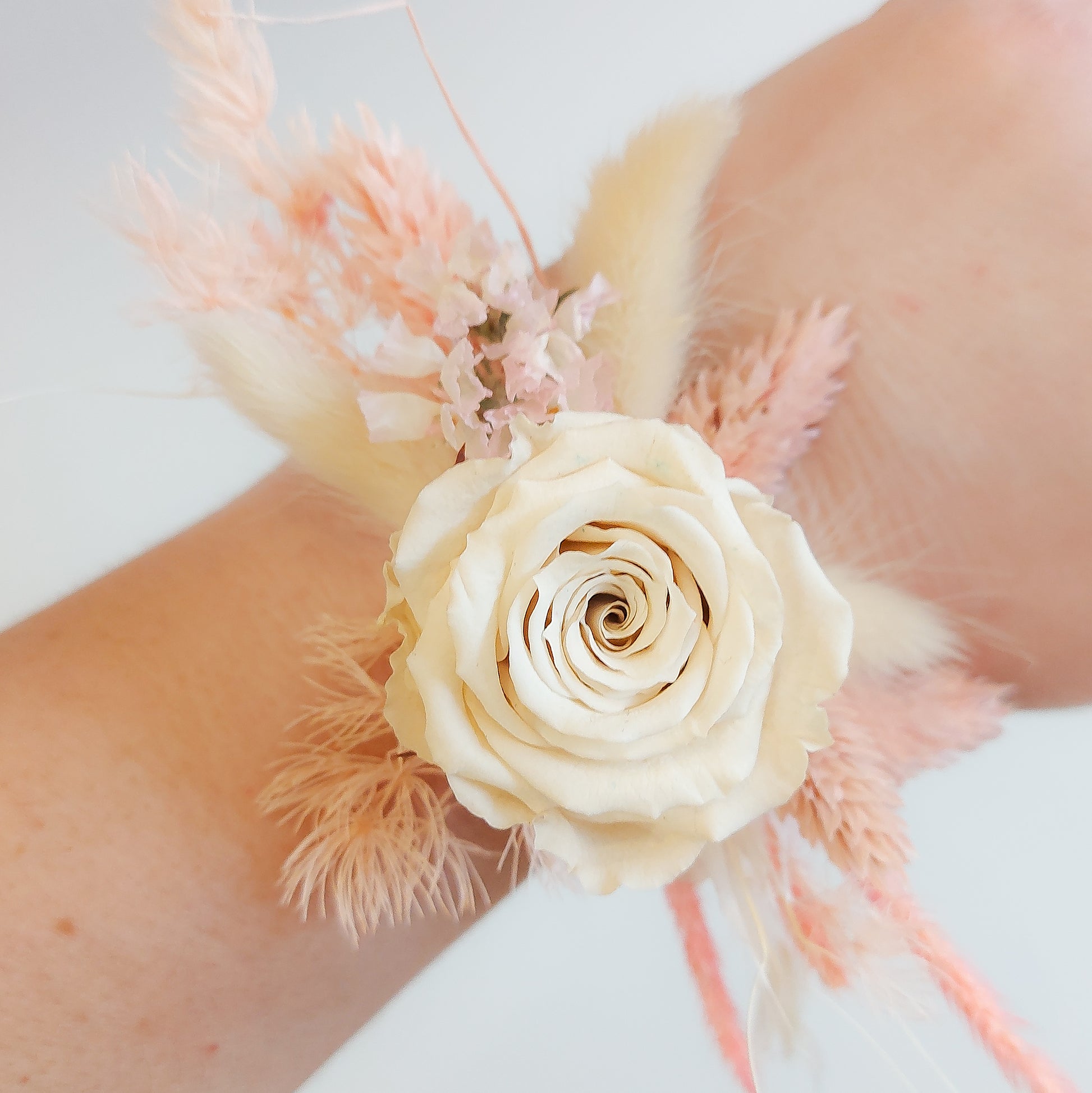 Dried flower corsage